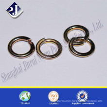 carbon steel spring washer yellow zinc plated